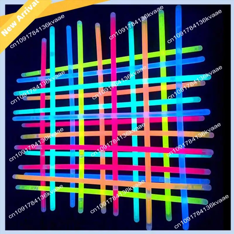 M01K 100Piece Fluorescence Light Glow Sticks Bracelets Necklaces Neon Bright Colorful Glow Stick For Wedding Party Glow Sticks