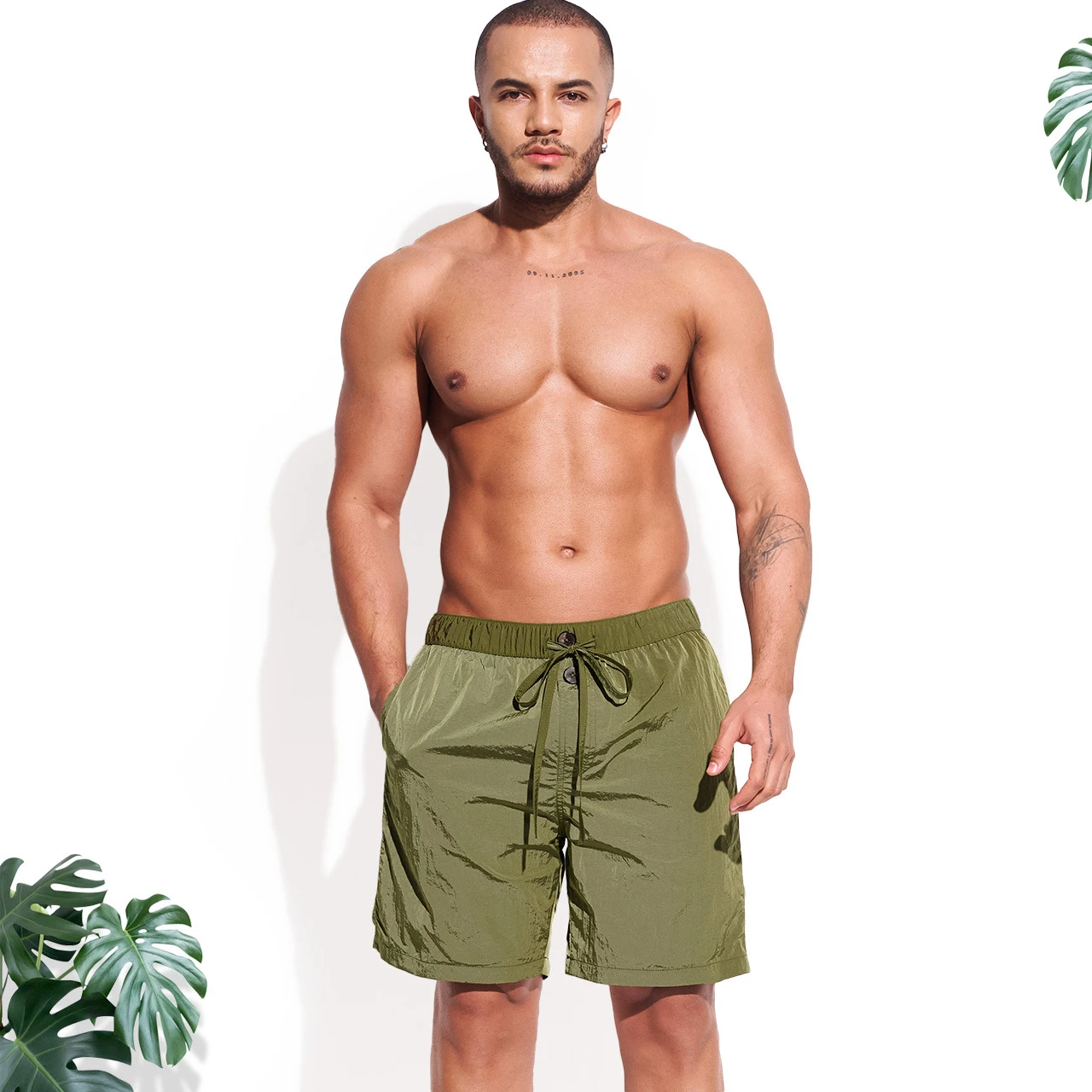 JD27 green black red sexy men beach shorts pool swimming men swimsuits swim briefs bikinis new summer surf sports men swimwear