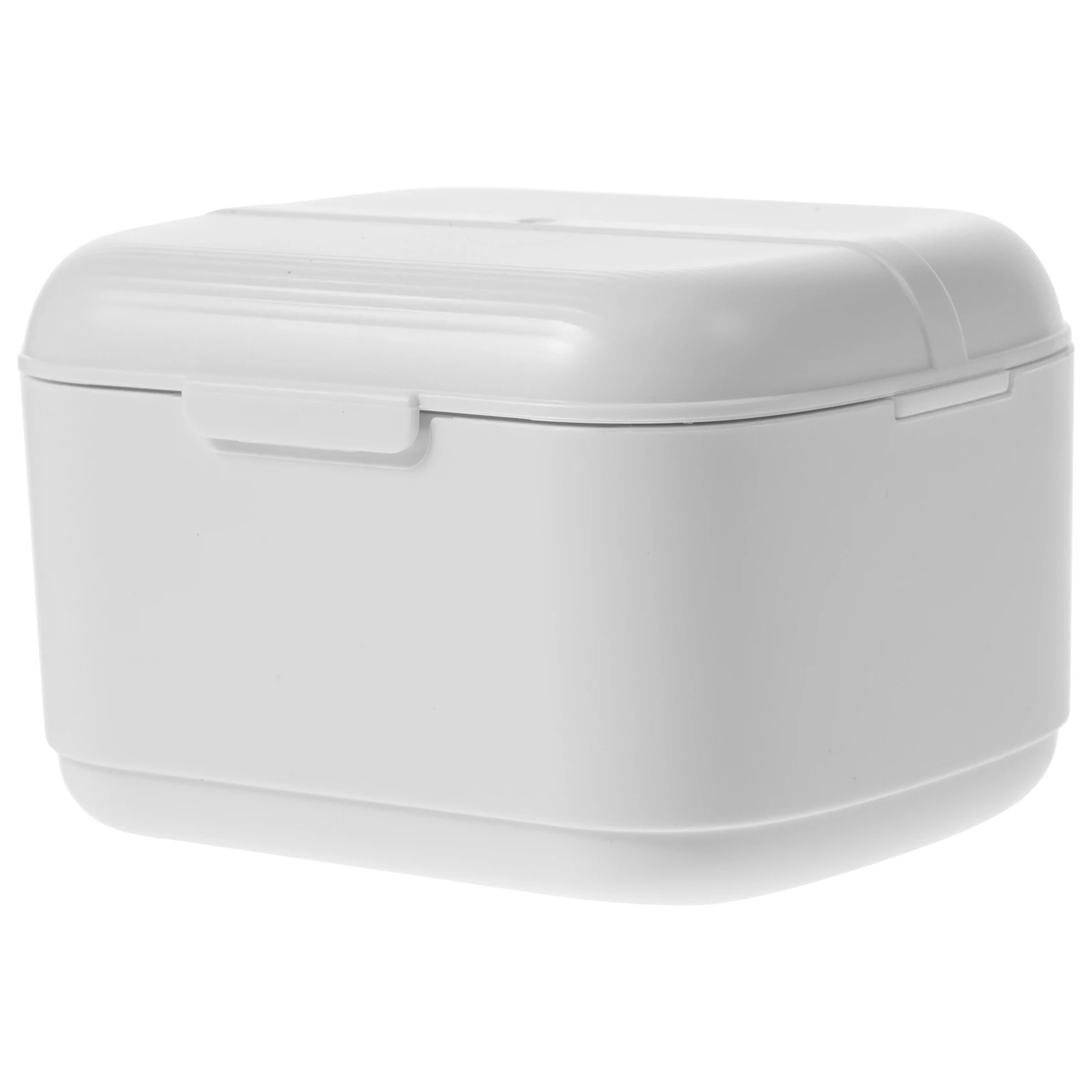 

Portable Denture Case Durable Compact Retainer Holder Safety Lock Breathable Travel Storage Container Denture Case for Women