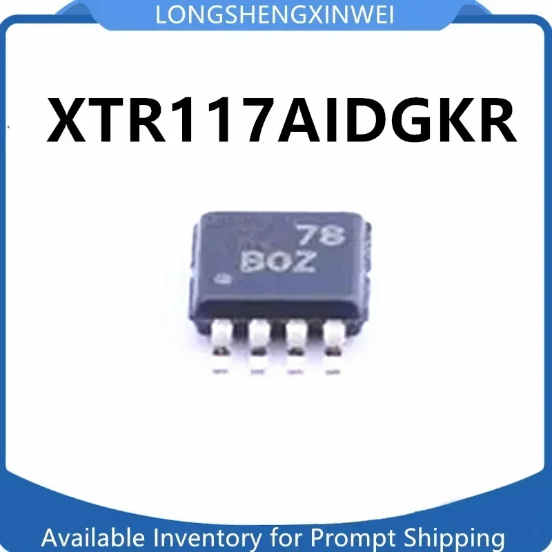 1PCS Original IC Operational Amplifier for XTR117AIDGKRG4 MSOP8 Integrated Circuit