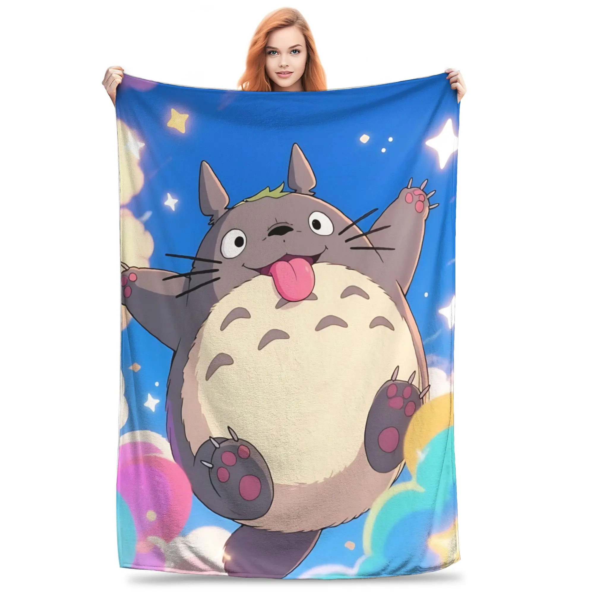 1PC home Cutecore My Neighbor Totoros  Blanket Super Cosy Plush Home Living Room Sofa halloween