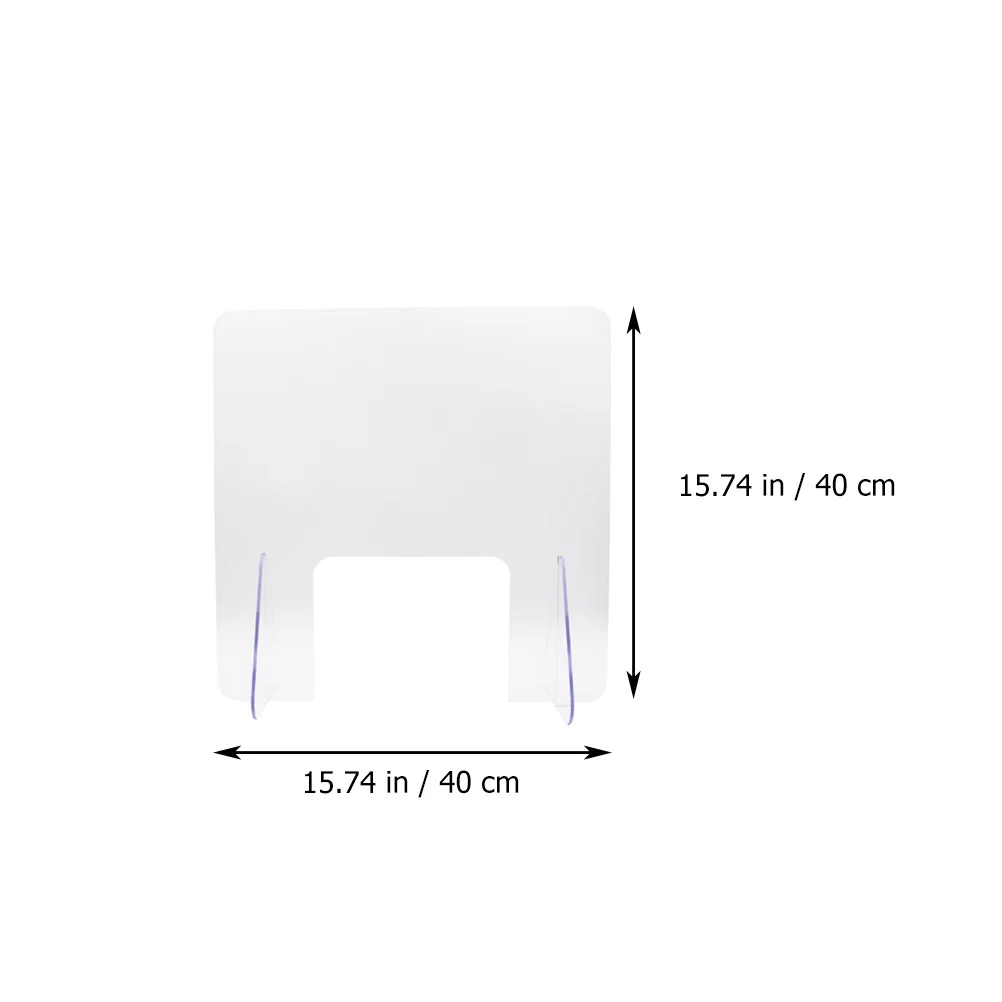Sneeze Guard Protective Barrier Shield Transparent Easy Clean Removable for Desktop Table Countertop Screen Divider