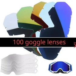 Motorrad brille Brille klassisches Zubehör Moto/MTB transparente bunte Silber Brille Linse Schutz folie