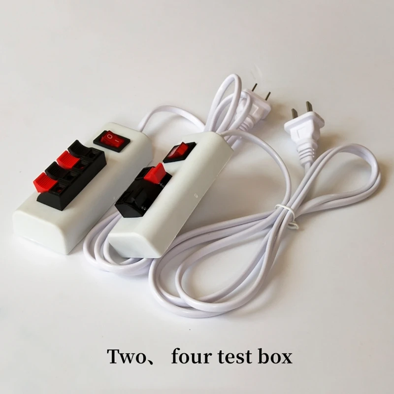 

1PCS 1.5m Long With Switch 220V LED Lighting Accessories Two/Four-bit Test Electricity Clip Power Box Clip Seat Quick Test Box