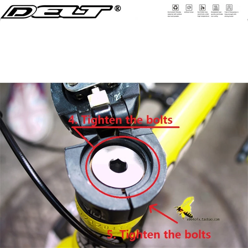 DELT 12-20 inch Folding Bike Bicycle Fork Tube Screw, M23/M24 M26 Bolt , Folding Stem Lock Stem Nut Parts