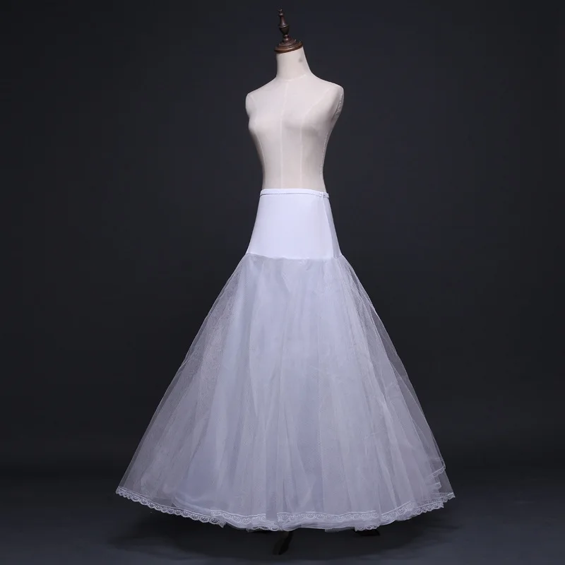 Robe de mariée en Crinoline, sous-robe en tissu élastique, avec anneau en acier et dentelle