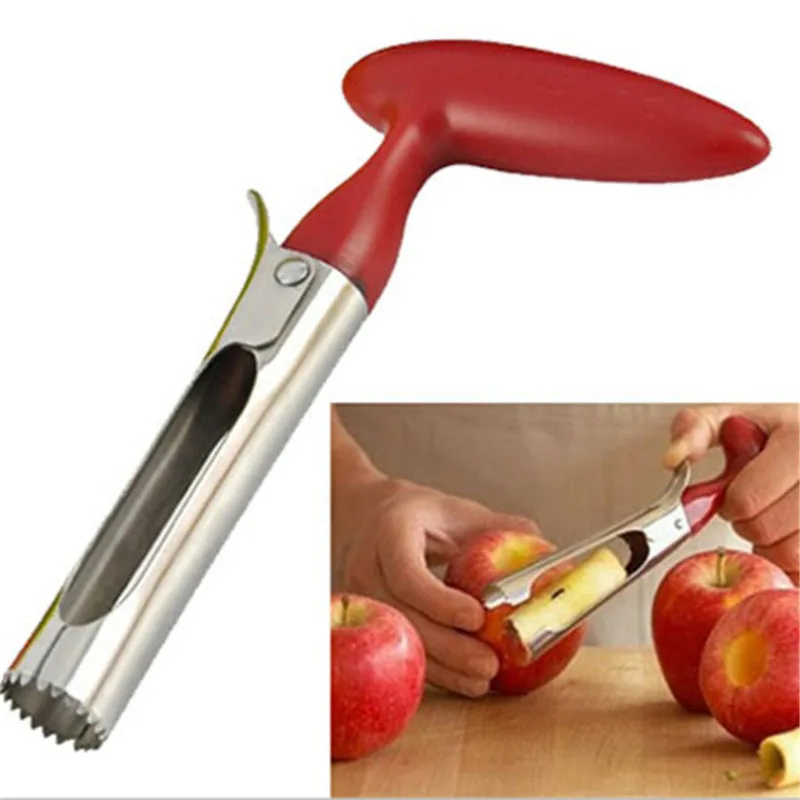 Stainless Steel Apple Corer Fruit Seed Core Remover Pear Apple Corer Seeder Slicer Knife Durable Kitchen Gadgets Vegetable Tools