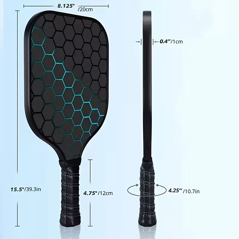 T700 Fiberglass Pickleball Paddle Set, 2 Paddles + 4 Balls, Heavy Duty for Beginners & Pros image 2