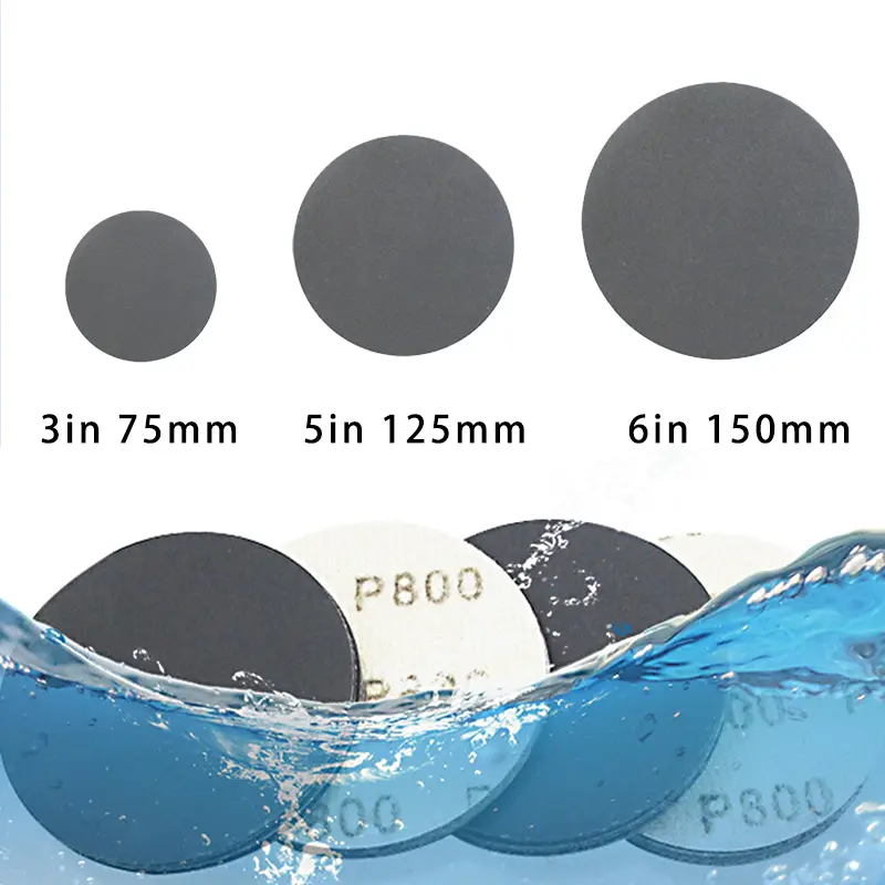 75/125/150mm Universal Dry and Wet Sanding Disc Paper Metal Polished Woodworking Tools Polishing Accessories Abrasive Discs - Image 2