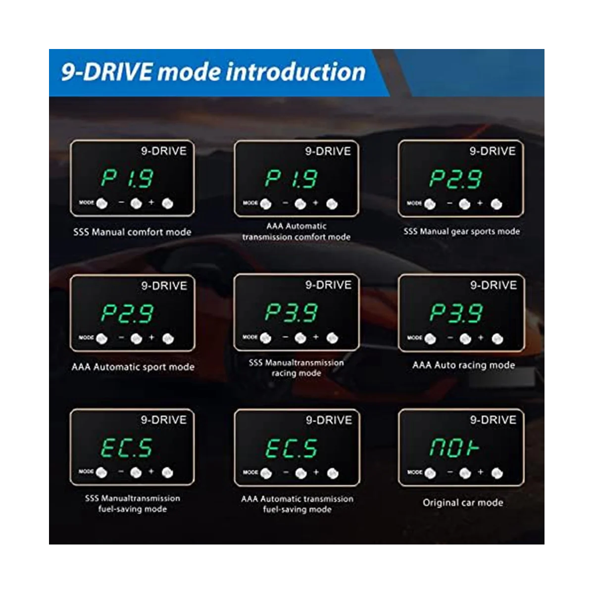 Throttle Response Controller 9 Drive for JEEP JK Dodge RAM 1500