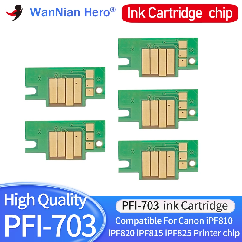 PFI-703 PFI 703 Compatible Chips For Canon IPF810 IPF815 IPF820 IPF825 Wide Format Printers PFI703 Ink cartridge chip