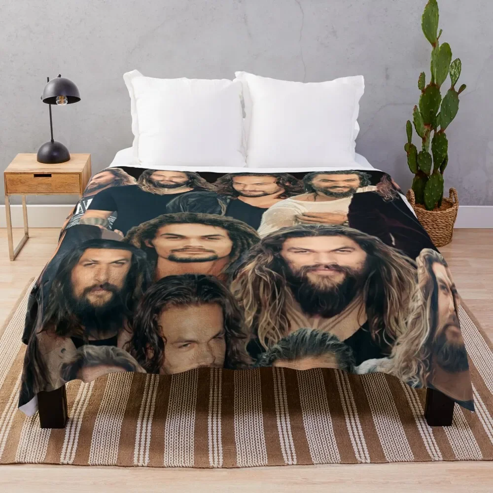 

Jason Momoa, ORIGNAL Willow Days, Jason Momoa Collage Throw Blanket heavy to sleep For Baby Blankets