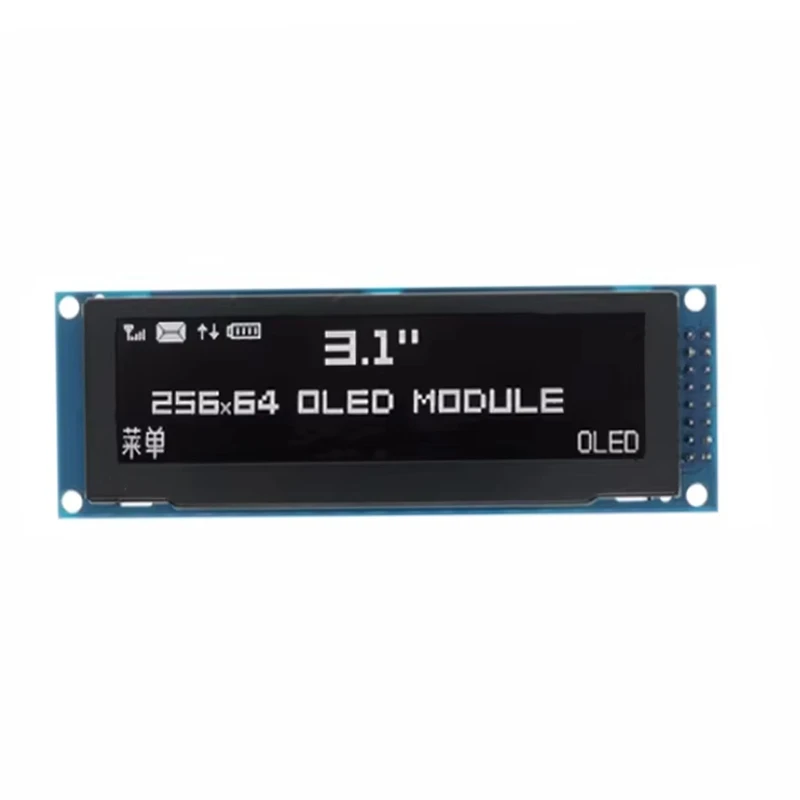 3.12 Inch OLED Display 256X64 SSD1322 Driver Graphic LCD Module Parallel/SPI Soldering Pin For Arduino/C51