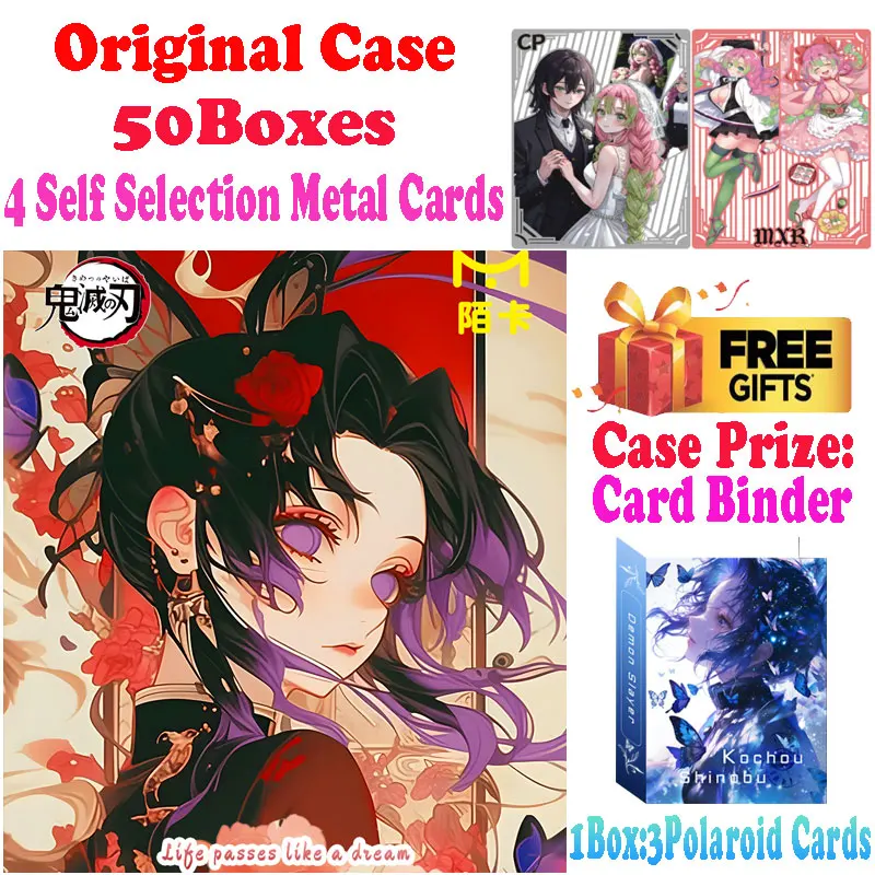 

2025 Newest Case Wholesale Moka Culture Demon Slayer Colored Paper Card Waifu Shinobu Playing Card CCG TCG Art Gift