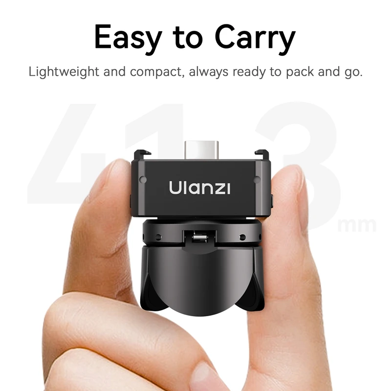 Ulanzi PK-08 Pocket 3 حامل ثلاثي صغير / PK-11 Arri تحديد موقع قاعدة لـ DJI Osmo Pocket 3 للبث المباشر لمدونة الفيديو السفر