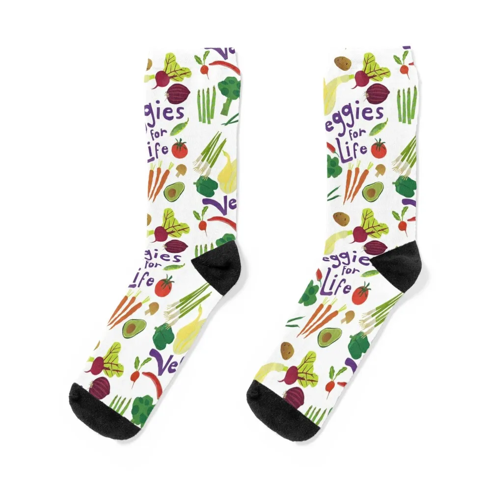 Veggies for Life Socks cartoon hockey Socks Women's Men's