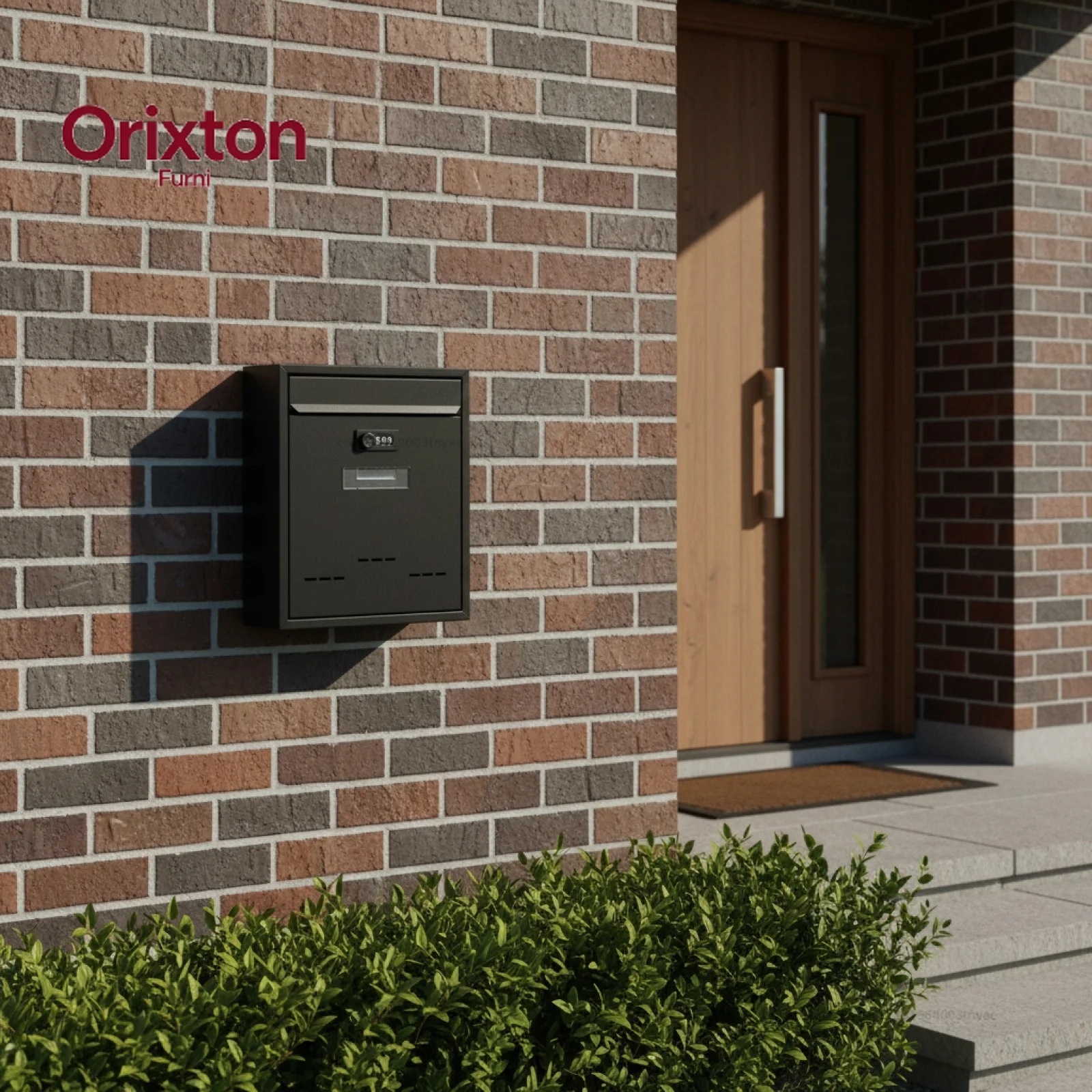 Metal Wall Mount Mailbox With Security Lock Large Capacity Anti Rust Outdoor Post Letter Box For Apartment Garden Front Door