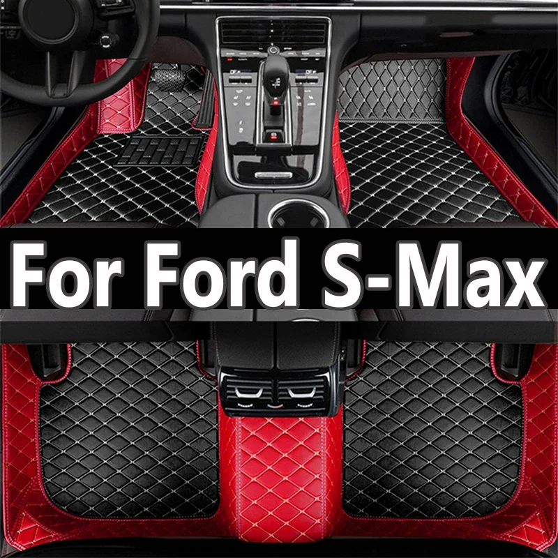 

Car Floor Mats For Ford S-Max MK1 2006~2014 7seat Anti-dirt Pads Full Set Waterproof Floor Mat Non-slip Carpets Car Accessories