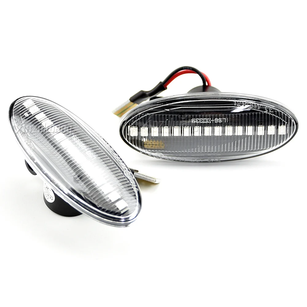 For Nissan Qashqai X-trail Dualis Juke Micra Note 26160-89900 26160-8990A 1Pair Car LED Dynamic Side Marker Turn Signal Light