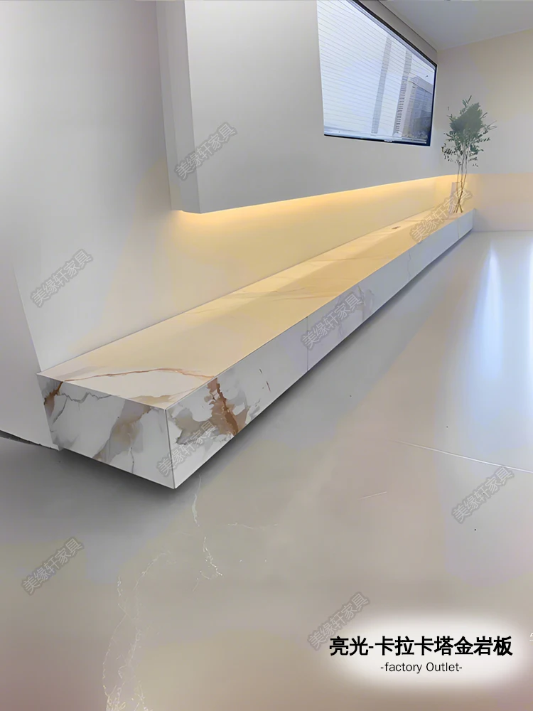 الحد الأدنى من ألواح الصخور السوداء النقية خزانة تلفزيون بيجونيا الزاوية الحرفية الراقية غرفة المعيشة فيلم وخزانة أرضية التلفزيون