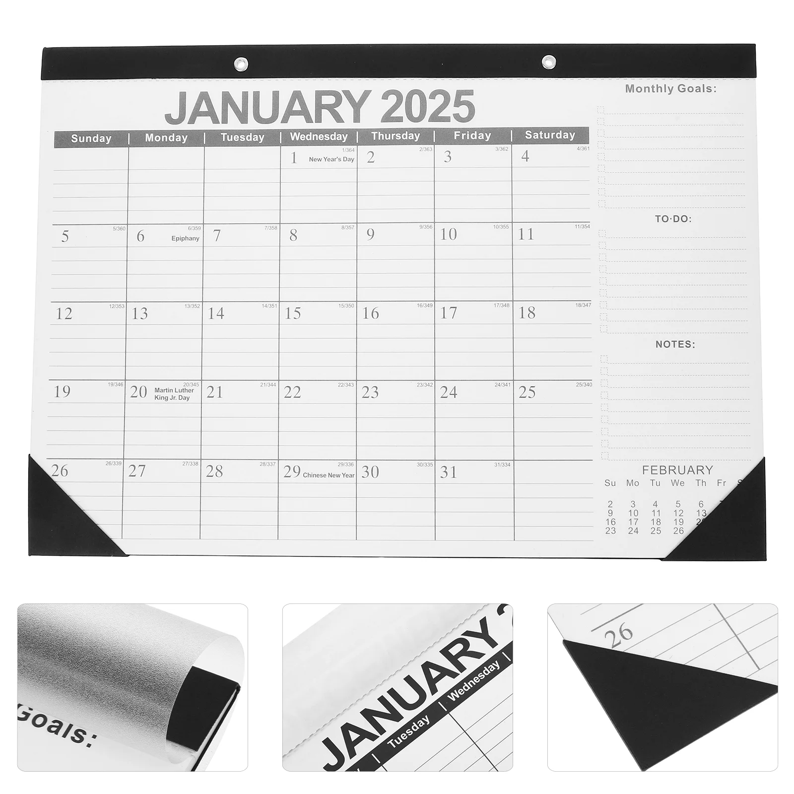 Wall Hanging Calendar Decorative Planner during The Day Adornment Paper Pendant