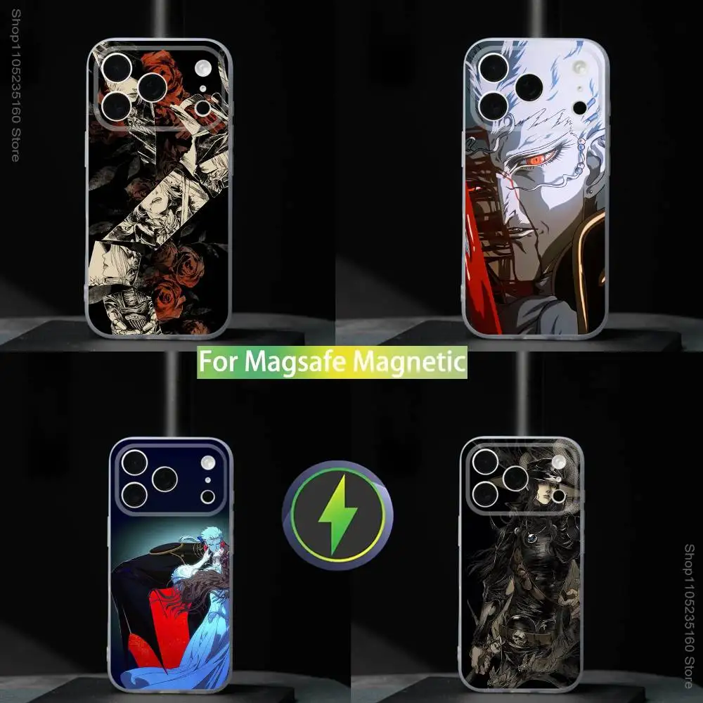 

V-Vampire H-Hunter D Phone Case For iPhone 17,16,15,14,13,12,11,Pro,Max,Plus,Mini,SE4,E Magnetic For Magsafe Wireless Charging