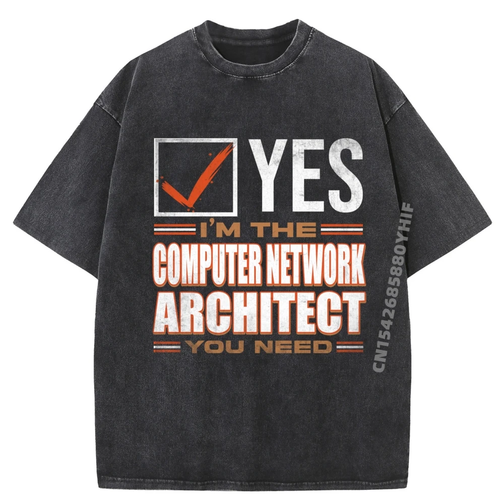 

Retro Profession I M The Computer Network Casual Pure Cotton Printed Male Tops Classic Washed​Tops Shirts Funny Short Sleeve
