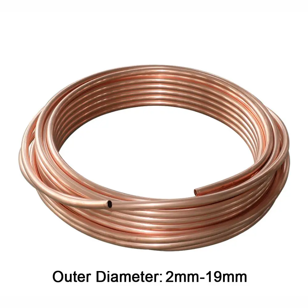 Soft Copper Pipe Tube Coil OD 2/3/4/5/6/8/9/10/12/14/16/19mm For Air Conditioning,Water,Plumbing,DIY Model Engineer Live Steam