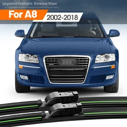 2pcs For Audi A8 D3 D4 4E 4H 2002-2018 Front Windshield Wiper Blades 2003 2009 2012 2014 2018 2019 Windscreen Window Accessories