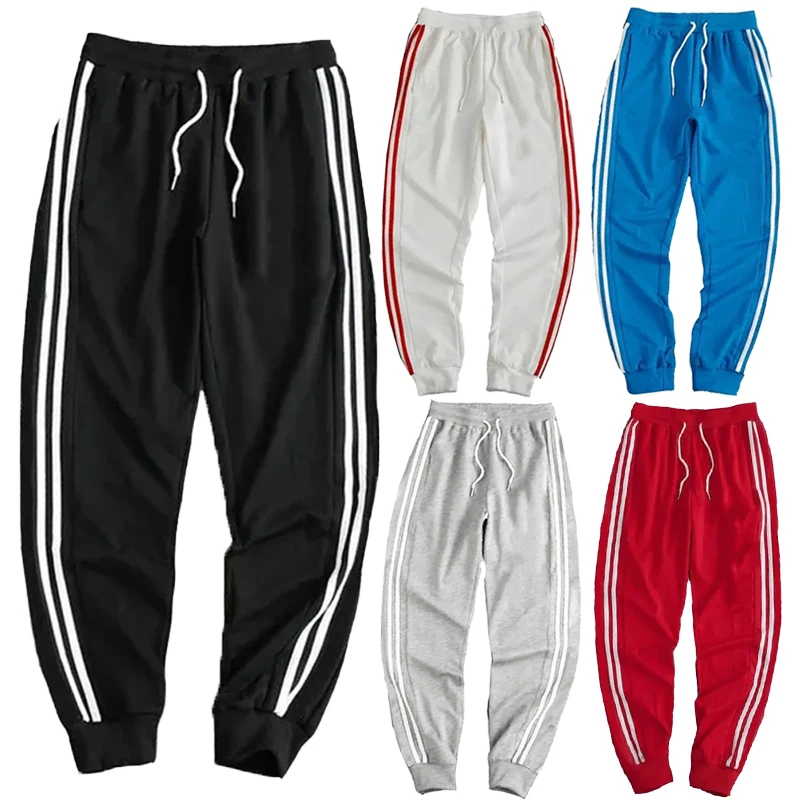 

Joggers Pants Men Running Sweatpants Striped Track Pants Gym Fitness Sports Trousers Male Bodybuilding Training Bottoms