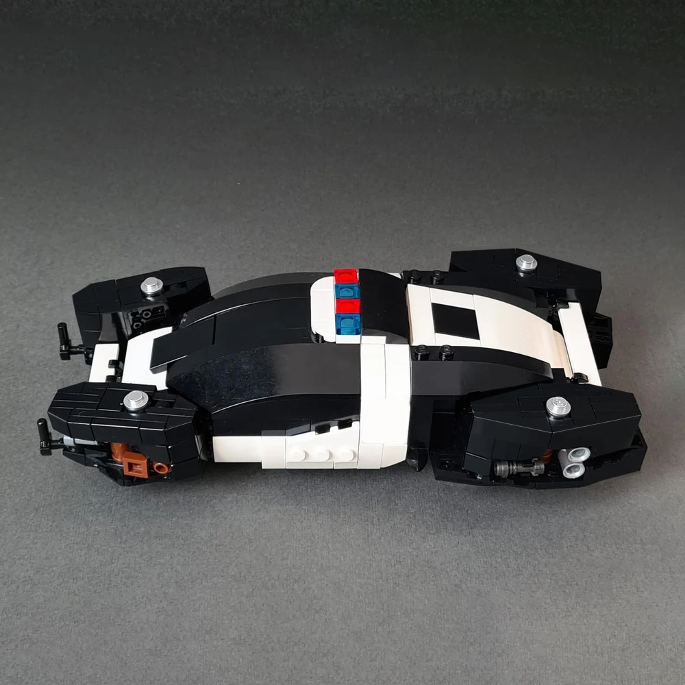 Buildmoc-男の子のためのホバリングポリスビルディングブロック,ビルディングブロック,車のモデルのおもちゃ,映画のアイデア,誕生日プレゼント