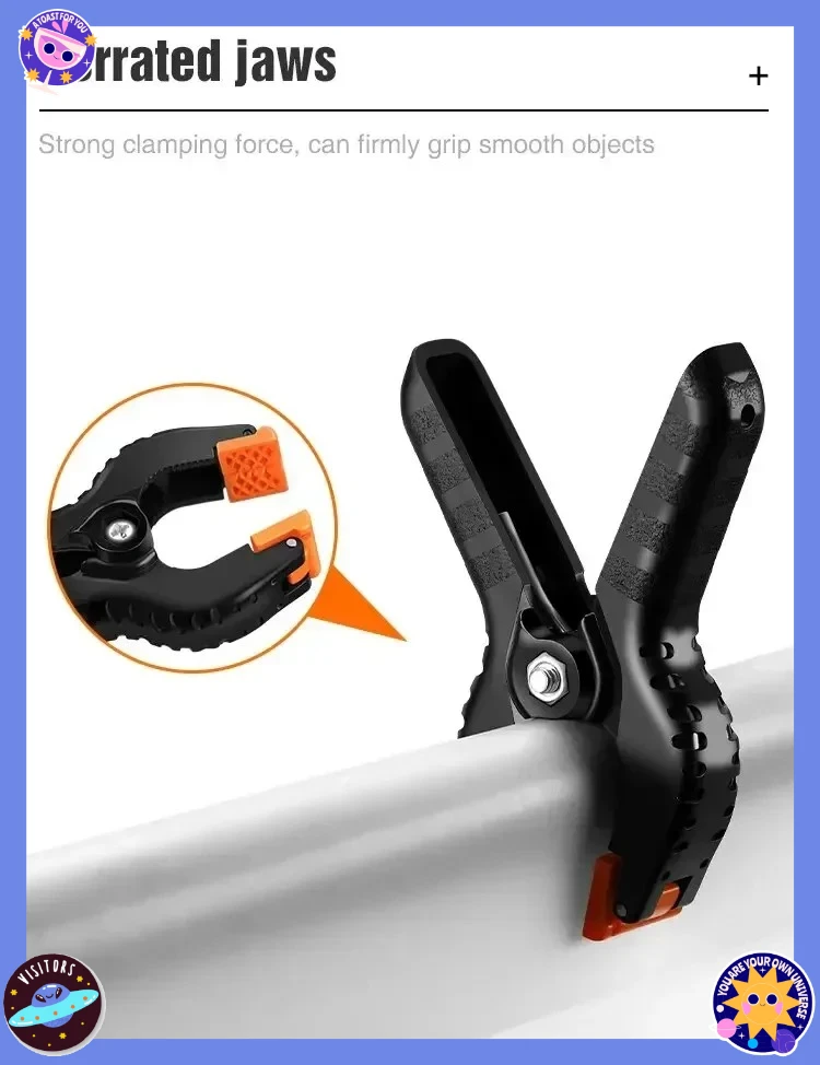 

3inch Spring Clamps Heavy Duty Plastic For Background Muslin Canvas Paper Chromakey Screen Clip Photo Studio Carpenter Tool