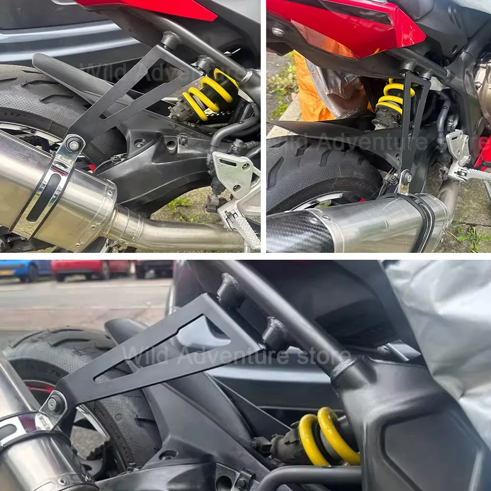 CBR650 CB650R Motorcycle Exhaust Hanger Support Bracket For HONDA CB650 R CBR 650R 2019-23 Rear Foot Peg Removes Blanking Plate - view 6