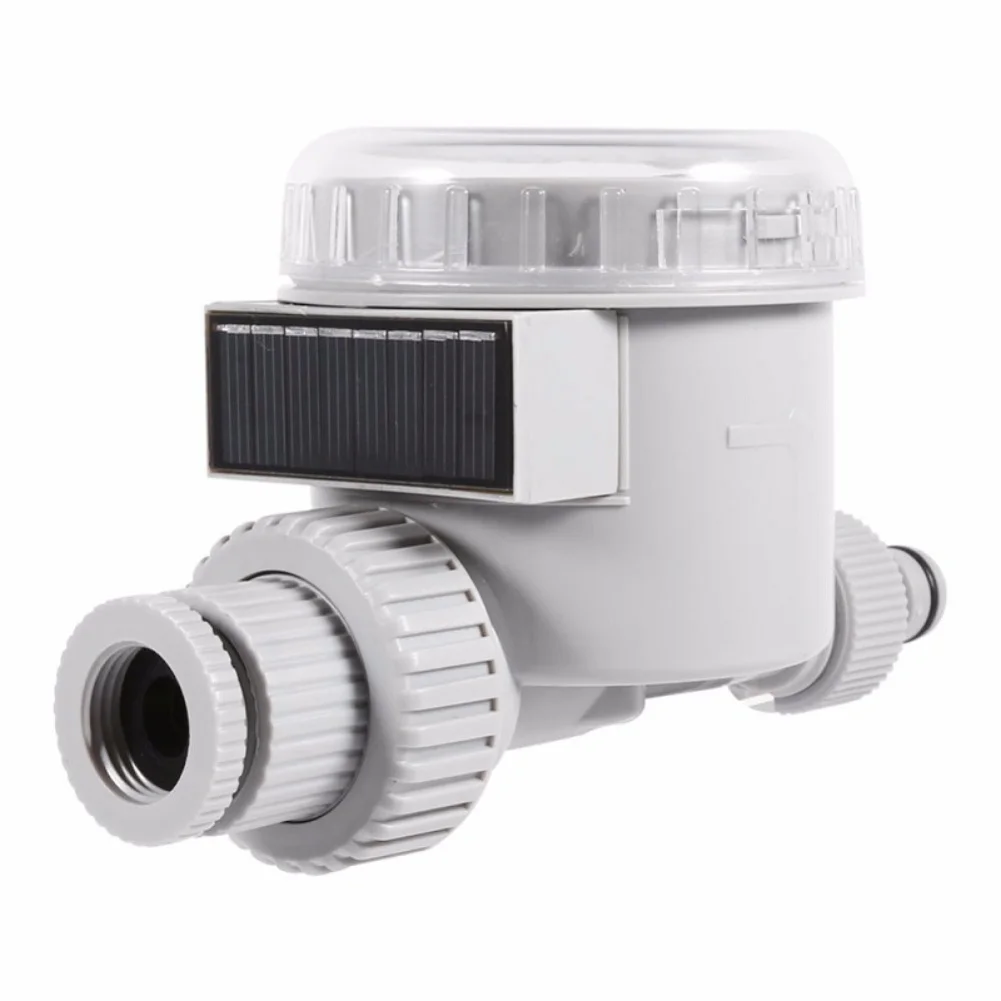 For Garden Irrigation Controller Solar Powered Auto Watering Timer with LCD Display for Efficient Outdoor Plant Care