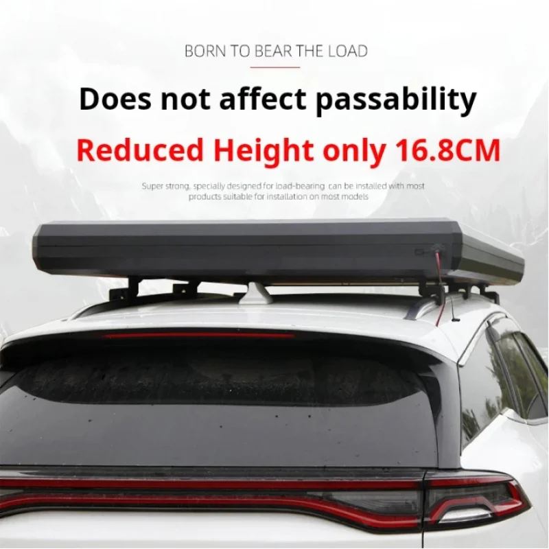 High Quality Aluminum Hard Shell Roof Top Tent Waterproof Electric Lift System 2-4 Person Offroad Camping Accessories