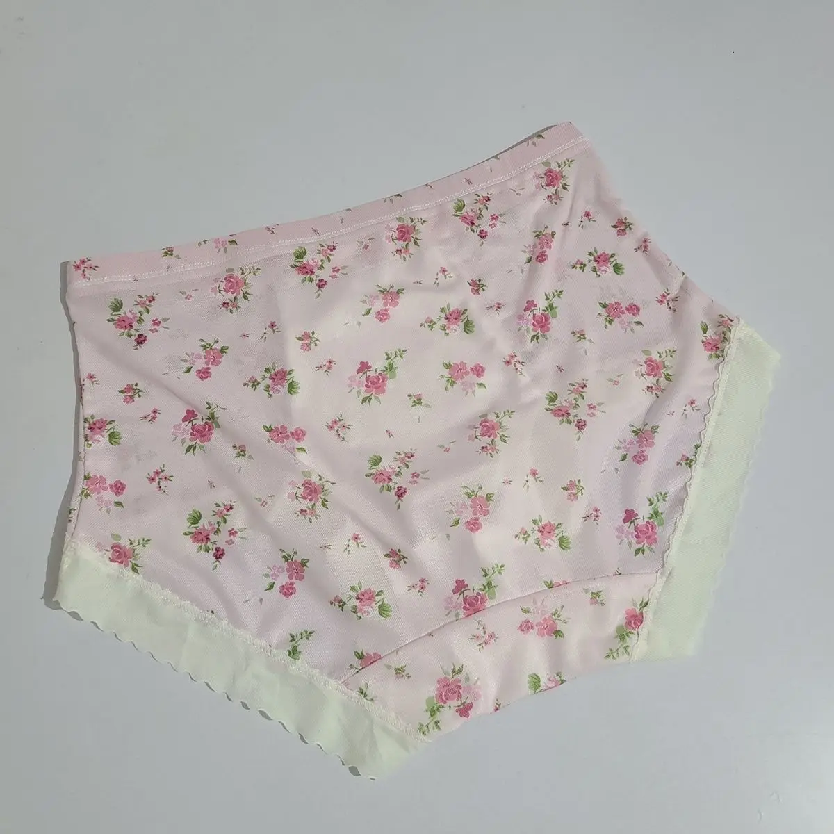 Man's Handmake Rose Fower Graphics Elastic Waist Cotton Briefs BF Gifts Private DJ Club Bar Costumes