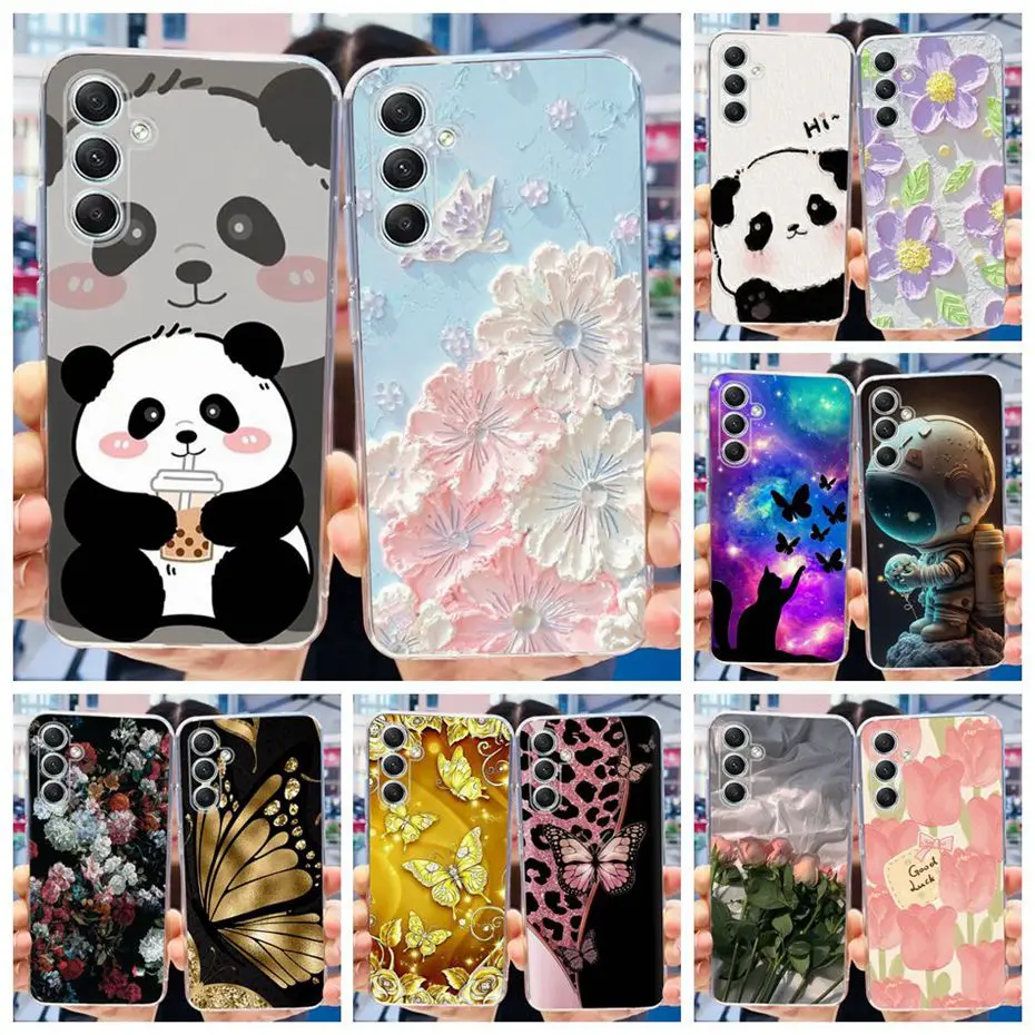 Case For Samsung Galaxy A25 2023 Lovely Printing Silicone Back Cover For Samsung A25 5G SM-A256B A256E Soft TPU Phone Cases