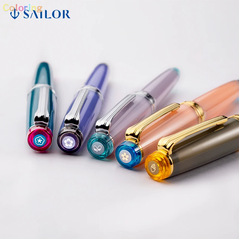 Sailor Professional Gear Slim Fountain Pen Manyo Series, with A Rhodium-plated 14k Gold Nib, As A Casual or Executive Pen