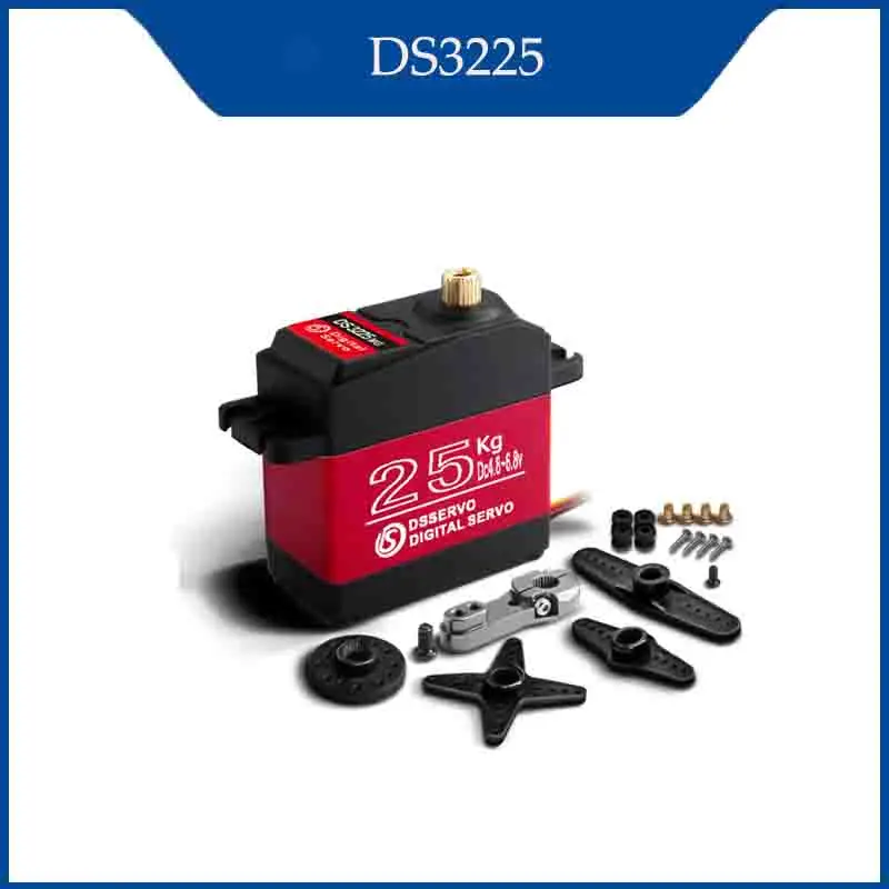 DSSERVO DS3225 25KG 180 degrés engrenage métallique couple élevé étanche Servo numérique pour avion Robot voiture RC accessoires