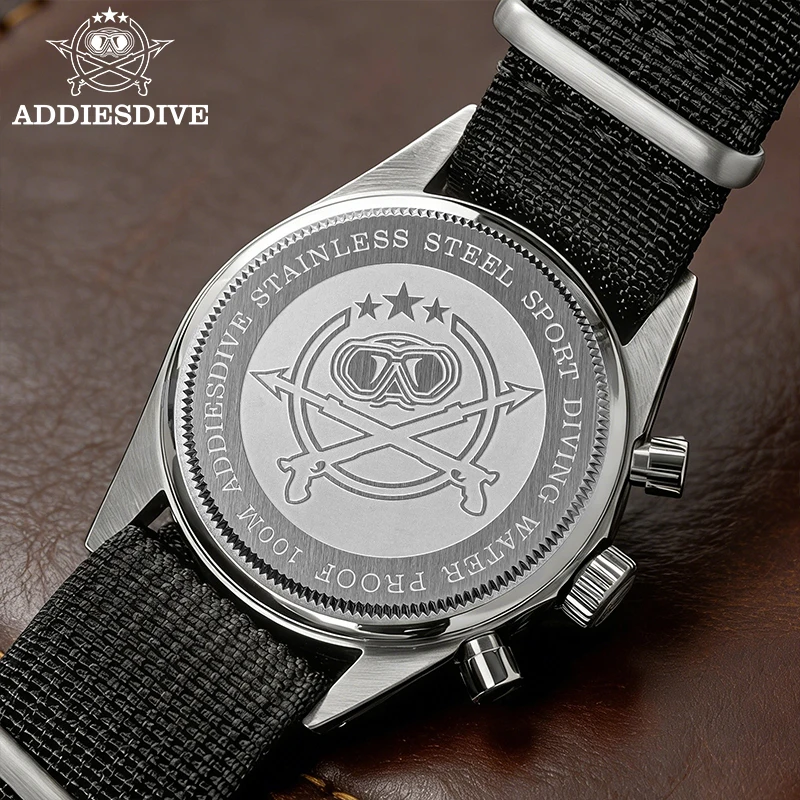 ADDIESDVIE 2026 New Men Watches Luxury Stainless Steel Quartz Watch Ceramic Bezel Sport Multifunctional Chronograph Reloj Hombre