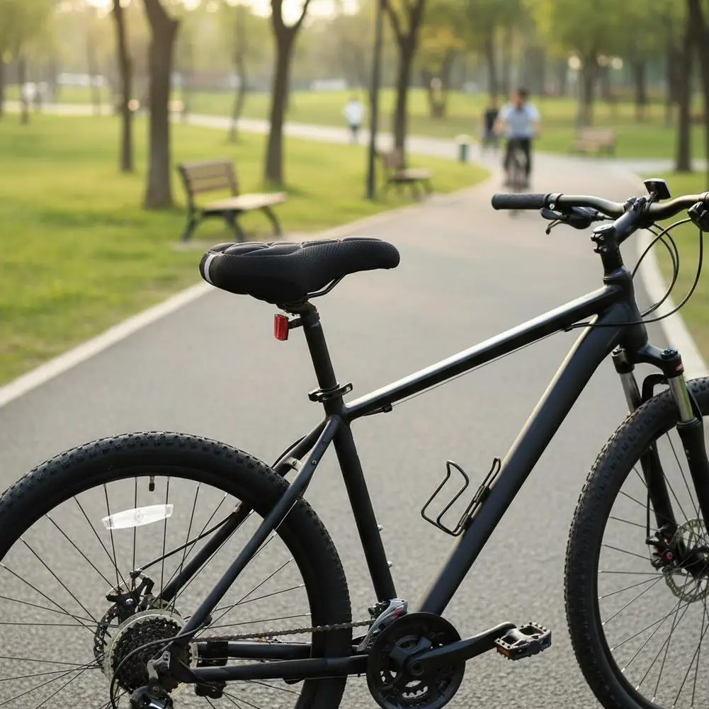 Fahrradsattelbezug, 3D-gepolstertes Silikonschaumkissen für Mountainbikes, Rennräder und Heimtrainer, weicher, bequemer Sitz, Upgrade, 1 Stück – Detail 10