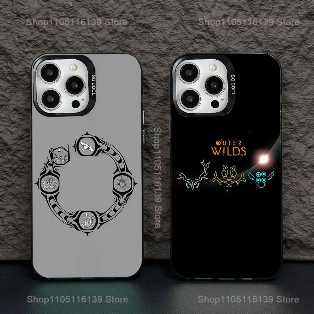 

Outer W-Wilds Game Phone Case For iPhone 16,15,14,13,12,11,Pro,XS,Max,Plus,Mini,SE Black Candy Matte Shockproof Cover