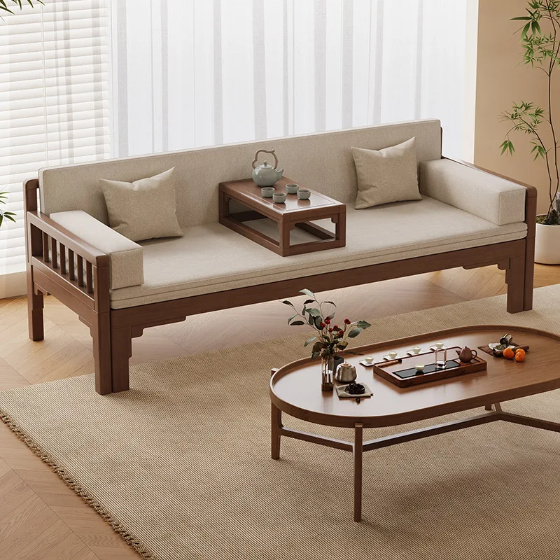 

Full solid wood Arhat bed, new Chinese Arhat couch Song Dynasty aesthetic sofa bed
