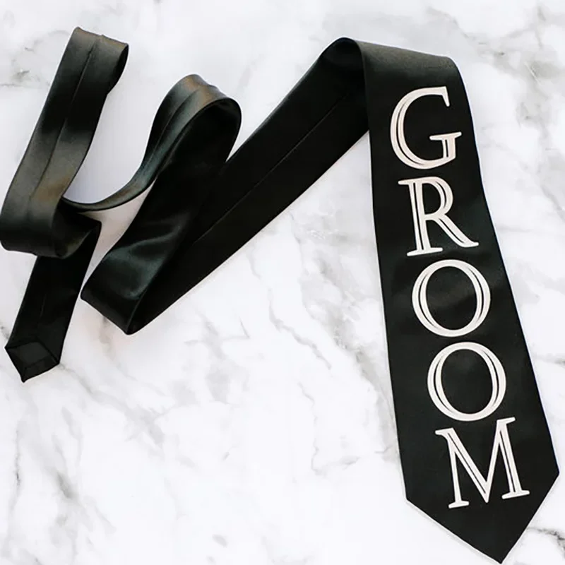 groom to be Future Groom Tie Bachelorette Bachelor Party wedding bridal shower decoration Accessories present gift Photo props