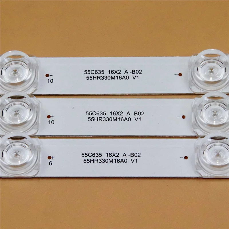 TV LED Array bar Strip V1 Backlight Strip untuk TCL 55C635 55RC630K 55C735 55C639 Strap planv1 Planks Tape