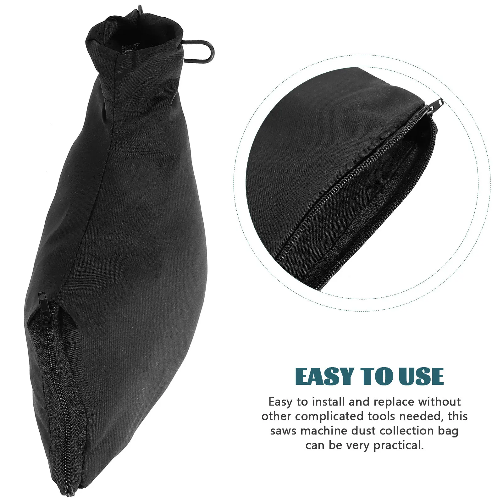 2Pcs Saws Cleaner Bags Heavy Duty Dust Collection Bags for Sawing Machine Zipper Closure Easy Clean Large Capacity Workshop