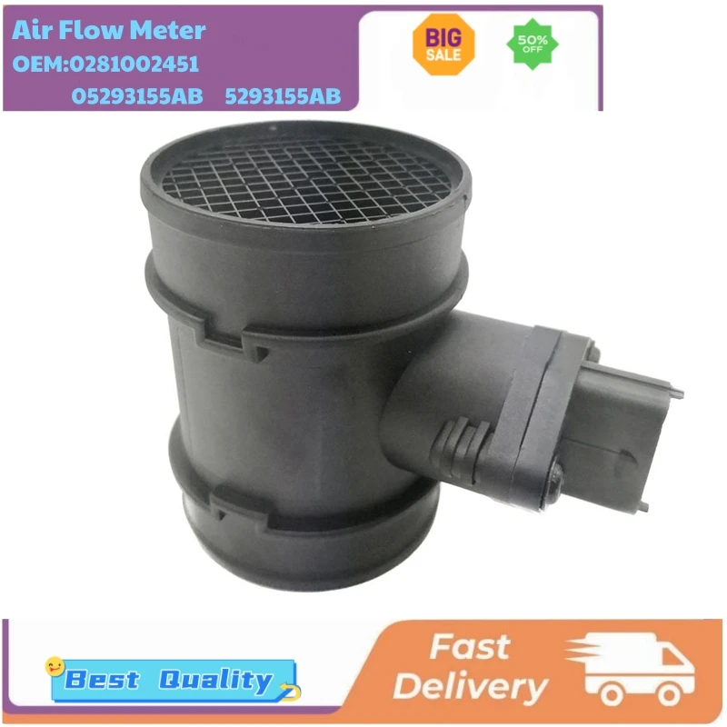 

0281002451 0 281 002 451 Mass Air Flow Sensors 05293155AB 5293155AB for Chrysler Voyager IV RG RS Jeep Grand Cherokee II WJ WG