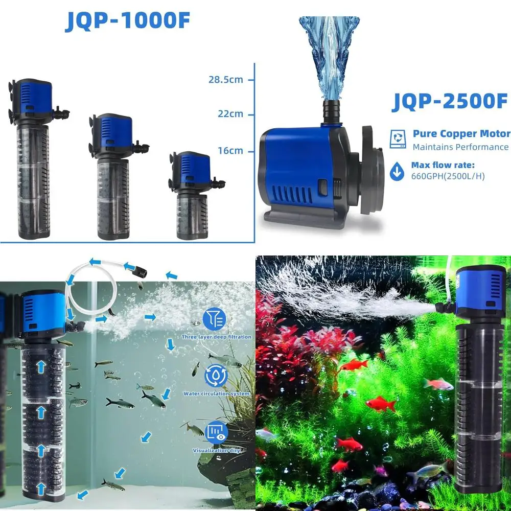 

COOSPIDERPondFilterfor100-300Gallon,660GPHPowerfulFiltrationPondPump,SubmersibleCanisterFiltersforFishTurtleTank,ColdPlunge,Clea