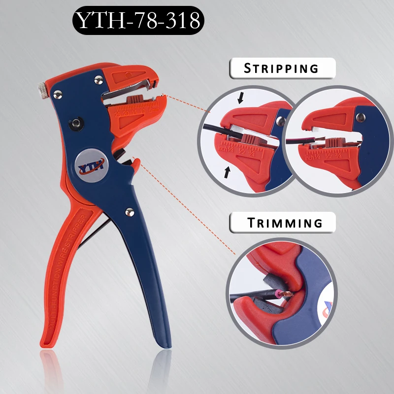 KUAIQU YTH-78-318 Mini Wire Stripper Multi-tool Stripping Pliers Cutting Cable Hand Removing Insulation Stripping Electrician