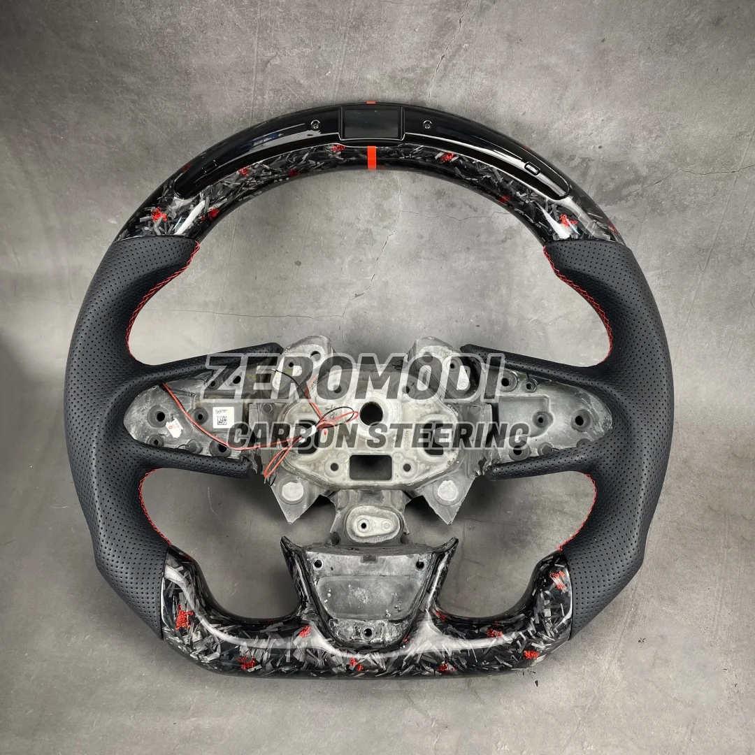 New Forged Carbon Fiber Steering Wheel With LED Replacement for Renault Megane 4 2016-2025